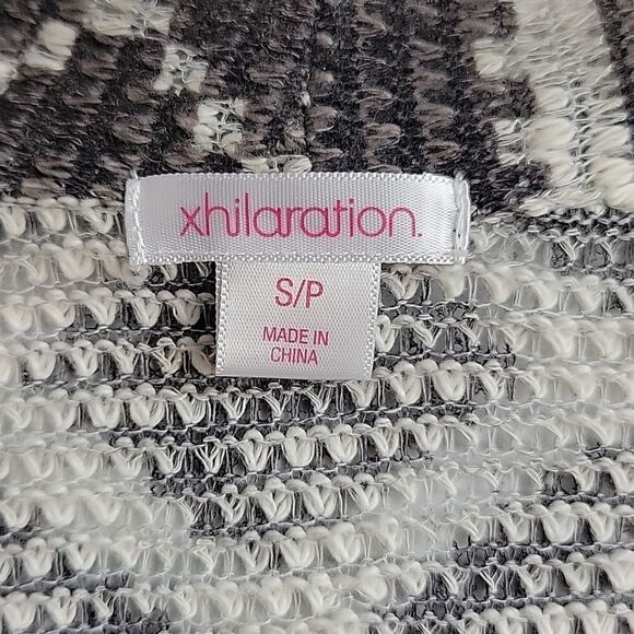 Xhilaration open front cardigan grey Aztec print Women's Size S - Picture 9 of 12
